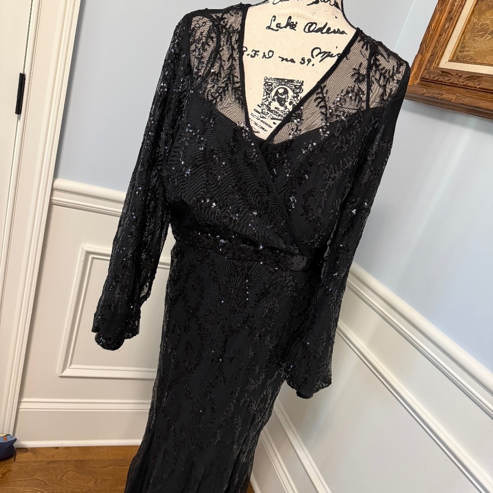 R & M Richard's Lace/Sequin Dress NWOT Sz 16